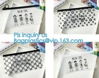 A4 file bag slider zipper envelope slider closure bag, Swimwear Packaging With Slider Zipper Closure PVC Bikini Bag, pac supplier