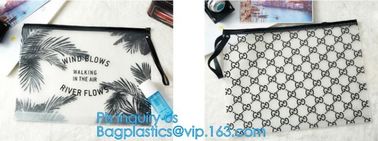 slider PVC zipper PE packing bag for underwear / clothing / cosmetic, foldable slider zipper pvc storage bags, Pouch Sli supplier