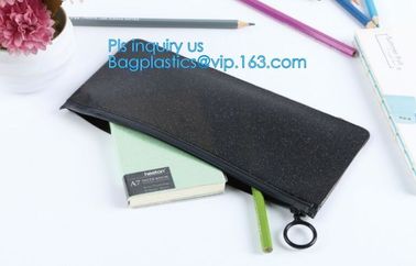 slider zip lock black zip lock bag, nylon zipper pouch travel toiletry makeup PVC cosmetic bag, zipper and slider OEM or supplier