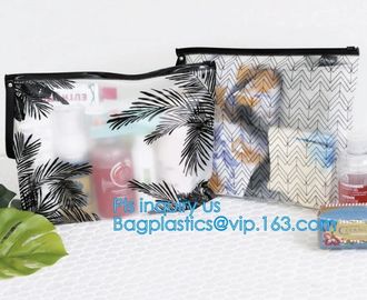 slider LDPE A5 plastic document bag, Zipper slider clear custom undergarment packaging bag, Frosted PVC Swimwear Packing supplier