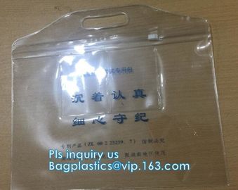 Cosmetic k clear bubble bags/Hot sale Slider Zipper Bag, slider hook hanging zipper bag, Slider Zipper PVC Pencil supplier