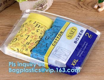 K slider bags/slider zipper bag mobile phone cover/ cell phone cover packaging bag, Zipper PVC underwear package supplier