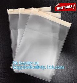 cosmetic clear messenger bag bikini bag, slider closure transparent PVC packing bag, slider zipper bag for travel access supplier