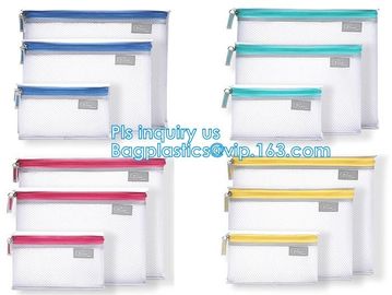 Nylon Mesh Makeup Bag Ladies Cosmetic Bag, nylon mesh fabric/mesh cosmetic bag, Promotional Mesh Cosmetic Bag supplier