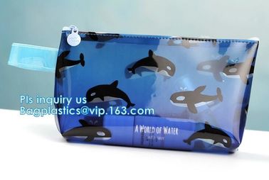 Holographic Vinyl Film Hologram Bag With Slider Zip, Pvc Holographic Cosmetics Bag, Plastic Zipper Bag/eva zipper bag wi supplier