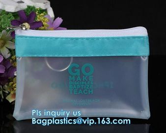 Bikini Plastic Packaging Clear PVC Swimwear Wet Packaging Bag With Zipper, stand up slider k bag for underwear bik supplier