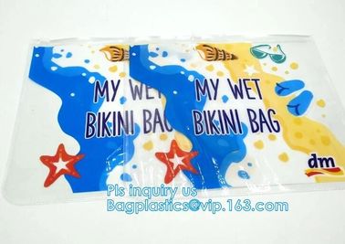 k pvc bag slider travel beauty bag, slider zipper travel pvc pouch bag, slider bag makeup zipper bag for travel supplier