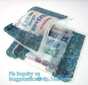 k pvc bag slider travel beauty bag, slider zipper travel pvc pouch bag, slider bag makeup zipper bag for travel supplier