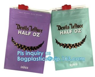 Exit bags, Medical Incese Packaging Zipper Pouches, mylar packaging, medicine kraft pouch herbal Tobacco Leaf pinch zipp supplier