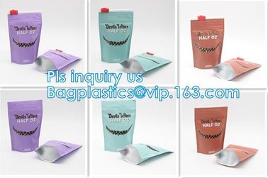 Exit bags, Medical Incese Packaging Zipper Pouches, mylar packaging, medicine kraft pouch herbal Tobacco Leaf pinch zipp supplier