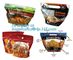 Hot Deli bag Chicken stand up pouch bag, matt transparent frozen chicken BOPP/CPP packaging bag, Hot Chicken bag supplier