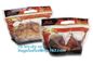 Aluminum foil vacuum frozen roast chicken packaging bag, chicken packaging bag with punch handle, PET chicken oven bag supplier