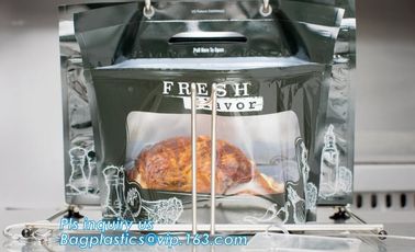 High Quality Rotisserie Chicken Plastic packaging bag Grilled Chicken Bag microwave grilled hot chicken bag Stand Up Roa supplier