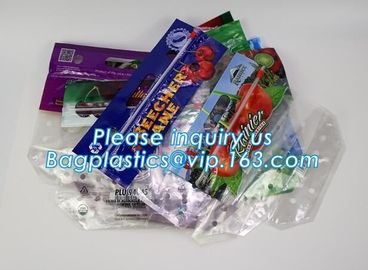 Stand Up Roasted Chicken Packaging Bags With Zip Top hot roast, rotisserie chicken bag, microwaveable bag, slide plastic supplier