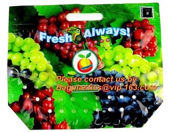 Fruit Packaging Bag for grape/cherry/fruit, Plastic Fruit Grape Cherry Vegetable Packing Protection Bag, Sweet Cherries supplier