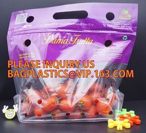 cherry tomato bags / laminated dry fruit packaging bag, Fruit Vegetable Packaging Bag, fruit protection bag with vent ho supplier