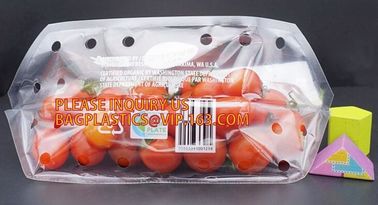 fruit packaging bag for strawberry/cherry/blueberry, printed zipper strawberry food grade packaging bag with zipper, Rec supplier