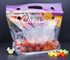 fruit packaging bag for strawberry/cherry/blueberry, printed zipper strawberry food grade packaging bag with zipper, Rec supplier