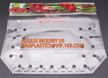 fresh cherry tomato packaging bag, Fresh Fruit Preservative General Grape bag, Cherry Red Lift Sealed Packaging Bag supplier