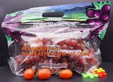 fresh cherries packaging bags with carrier handle, Pack Grape/cherry/Fresh Fruit packaging/Vegetable food Packaging Bag supplier