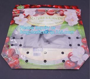 fruit bag for fruit protection, Perforated Better Aseptic Grape Bag, Cherry Bag, Fruit plastic bag, Stand up k fre supplier