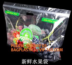 Fresh fruit bag(Cherry/Lichi/grape), Zipper Top Stand Up Bag For Cherry Dried Fruit, slider grape bag,cherry bag,fruit b supplier