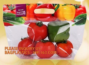 fresh fruit plastic bag for packaging cherry, Bag For Fresh Fruit Sweet Cherry, Coin or U shape grape bag supplier