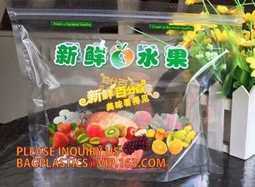 fresh fruit plastic bag for packaging cherry, Bag For Fresh Fruit Sweet Cherry, Coin or U shape grape bag supplier