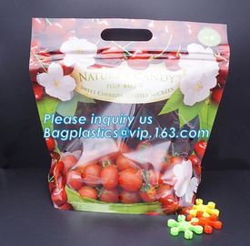 LDPE k aseptic grape bag,cherry bag,fruit bag with hole/slider k fruit bag with air holes for grape packagin supplier