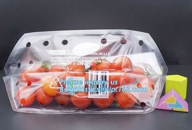 LDPE k aseptic grape bag,cherry bag,fruit bag with hole/slider k fruit bag with air holes for grape packagin supplier