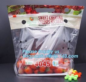 vented Printed Fruit Coex Packaging bag, k Cherry Tomato Packaging Bags With Holes, fruits and cheeries packaging supplier