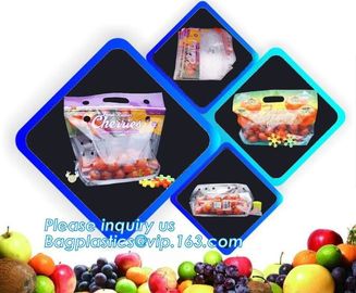 fresh protect zipper packaging for cherry, Fruit Grape Cherry Vegetable Packing Protection Bag, Reliable Modified Atmosp supplier