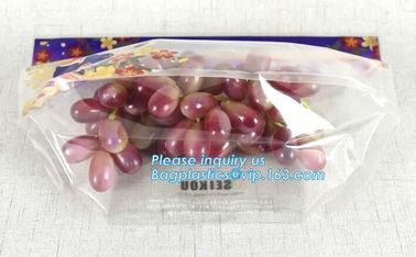 Supermarket sales Plastic Kiwi fruit Cherry Vegetable Packing Protection Bag, Top load Natural BOPP CPP Laminated Fruit supplier