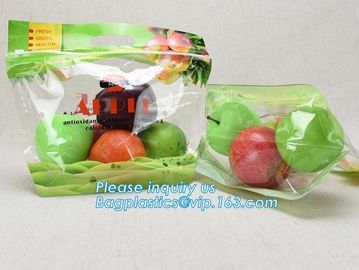 Portable bag perforation fruit bag supermarket grape packaging bag, Venting Hole Fresh Fruit &amp; Vegetable Packaging Plast supplier