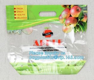 Portable bag perforation fruit bag supermarket grape packaging bag, Venting Hole Fresh Fruit &amp; Vegetable Packaging Plast supplier