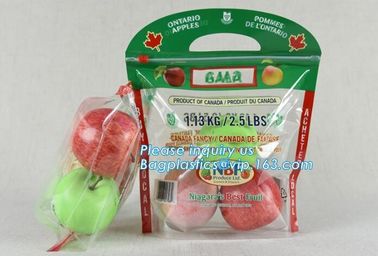 slider k fruit bag with air holes for grape packaging bag, Stand up slider zipper fruit picking bag for apple, Fac supplier