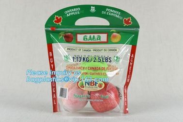 slider k fruit bag with air holes for grape packaging bag, Stand up slider zipper fruit picking bag for apple, Fac supplier