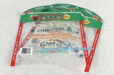 slider k fruit bag with air holes for grape packaging bag, Stand up slider zipper fruit picking bag for apple, Fac supplier