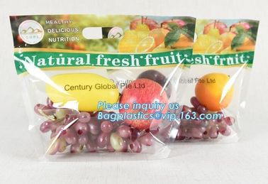 slider k fruit bag with air holes for grape packaging bag, Stand up slider zipper fruit picking bag for apple, Fac supplier