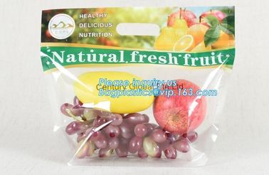 slider k fruit bag with air holes for grape packaging bag, Stand up slider zipper fruit picking bag for apple, Fac supplier