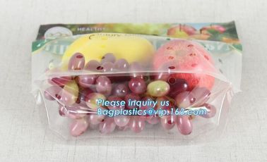 resealable stand up pouch slider zipper fresh fruit/vegetable protection packaging bag, OPP Laminated Slider Fruit / Gra supplier