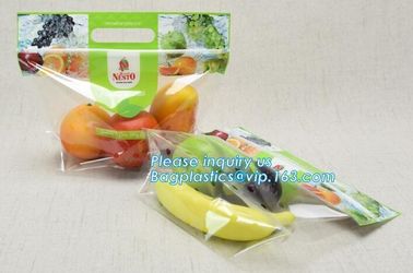 Reusable PP PET PE Material Grape Packing Bags With Slider, slider zipper grape bag with holes, Custom Printing Freezer supplier