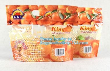 Fresh Fruit Packaging Bag, Grapes, Cherry, Strawberry Standing pouch With Breath Holes, Slider Storage Bag supplier