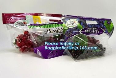 Fresh Perforated Fruit Bag, Fruit bag with slider zip, k fresh keeping pouch bottom gusset banana/mango/grape frui supplier