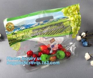 Reclosable Fresh Fruit Cucumber Packaging Bag with Air Hole, Fruit Protect Peach Bag/kiwi Fruit Bag, fresh fruit bag wit supplier