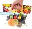 slider zip lock packaging fruit bag for cheery and grape, Vegetable refrigerate used resealable k packaging bag supplier