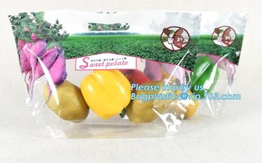 slider zip lock packaging fruit bag for cheery and grape, Vegetable refrigerate used resealable k packaging bag supplier