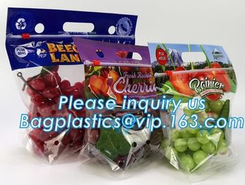 reusable clear printed zippered storage slider bag for vegetables and fruits, recyclable fresh fruit packaging k w supplier