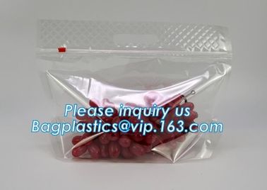 frosted reclosable zipper plastic bags with slider k, round bottom slider grape bag/table grape bag used in graper supplier