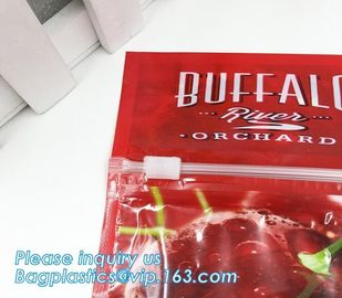 printed slider zipper grape packing bag, CPP plastic stand up pouch slider zip lock protection fruit bag for grape, slid supplier